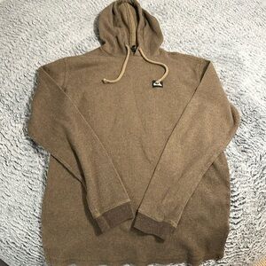 Khaki color waffle pattern quick silver hoodie